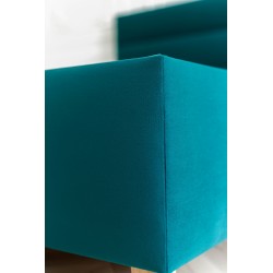 Мягкая кровать с подъемным механизмом ИнРум (мятный велюр, 180х200, без ножек)